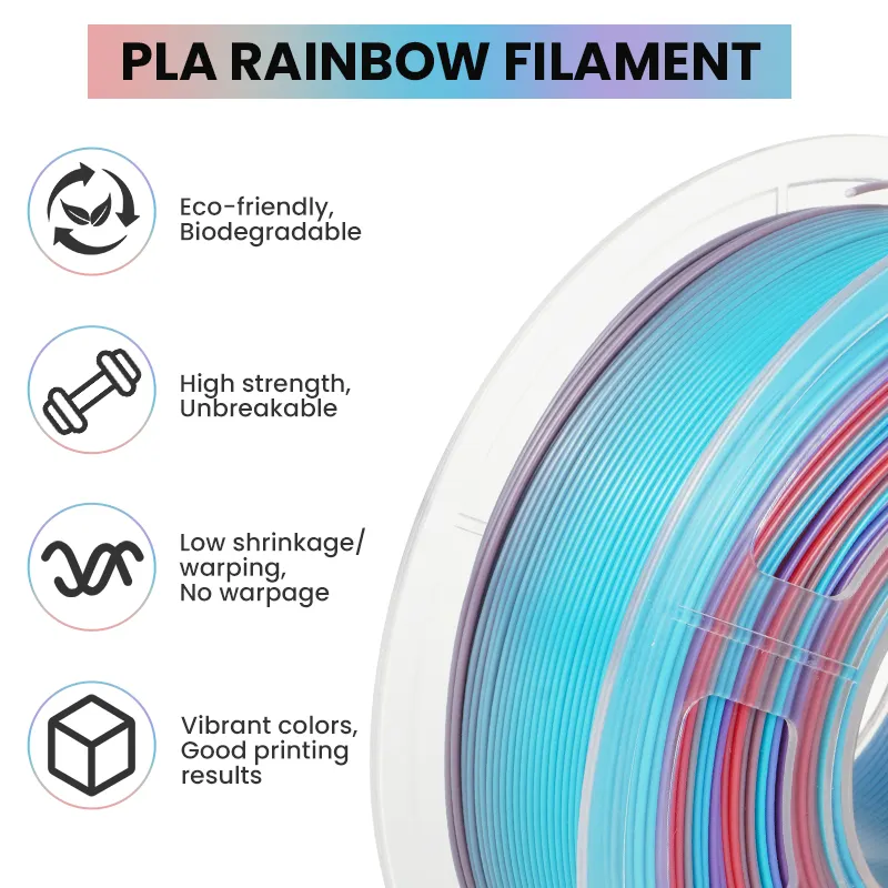 Sunlu Rainbow PLA Filament 1.75mm 1kg