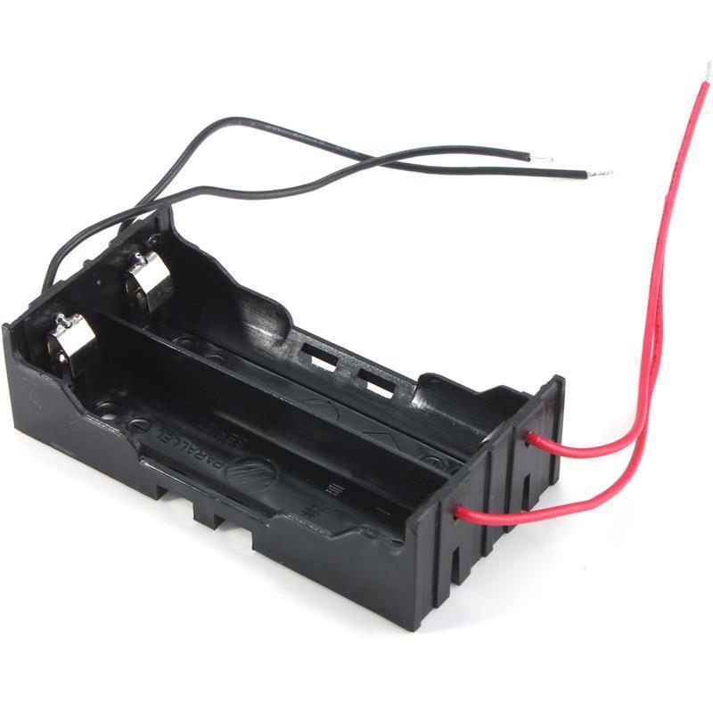 18650 Battery Charger Case with 4 wires Leads for 2x 18650 battery - Phaser FPV