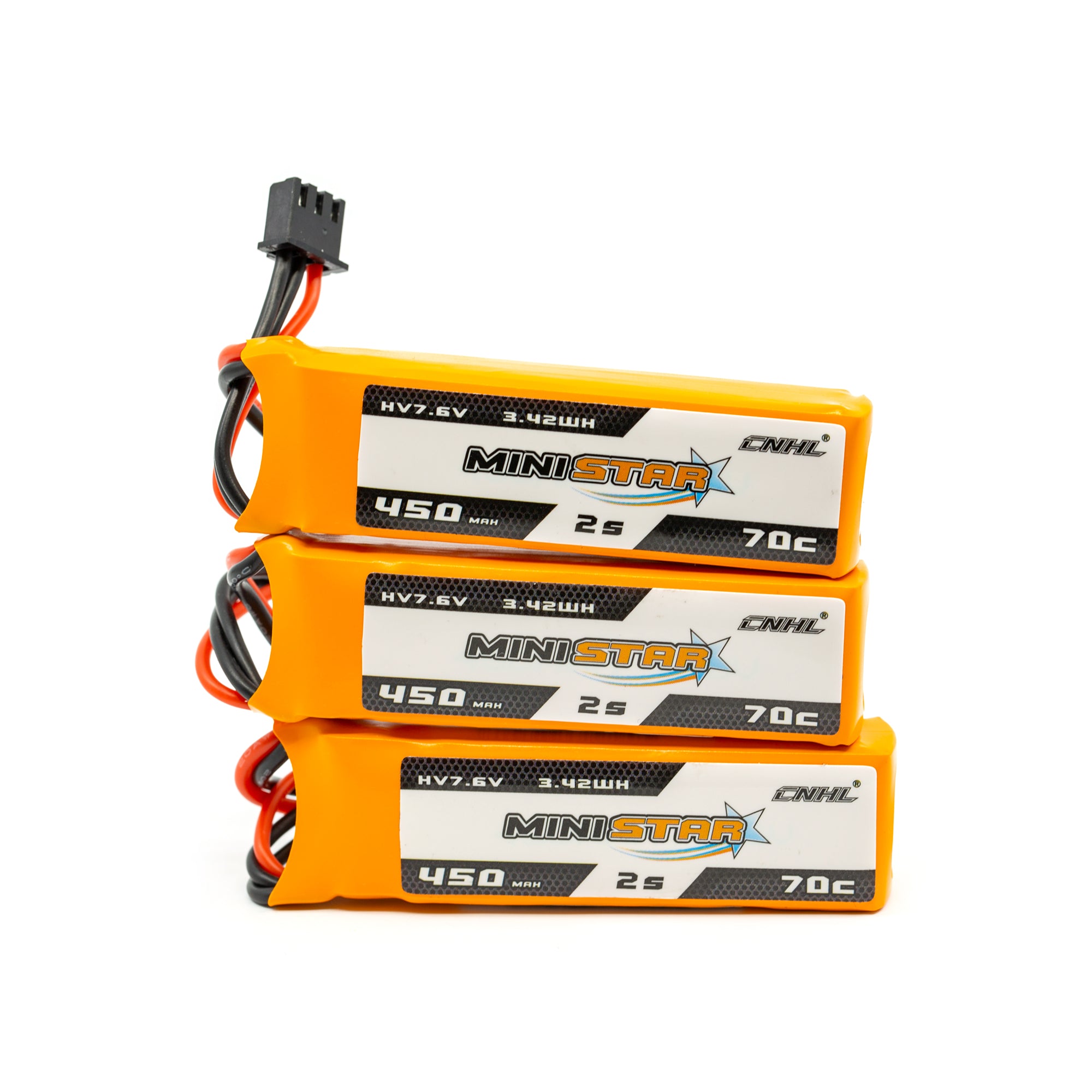 Chinahobbyline CNHL Ministar 450mAh 2s 70c Lipo Battery (3 PACK) [DG]
