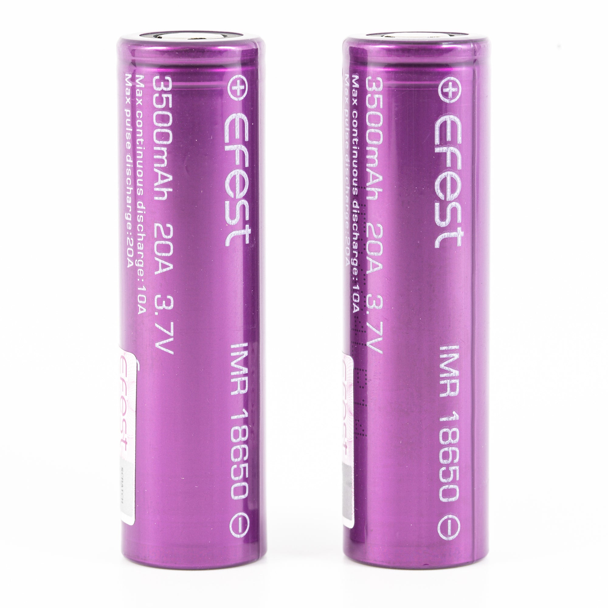 Efest IMR 18650 3500mAh 10A/20A Lithium Li-Ion Rechargeable Battery (2pc) [DG]