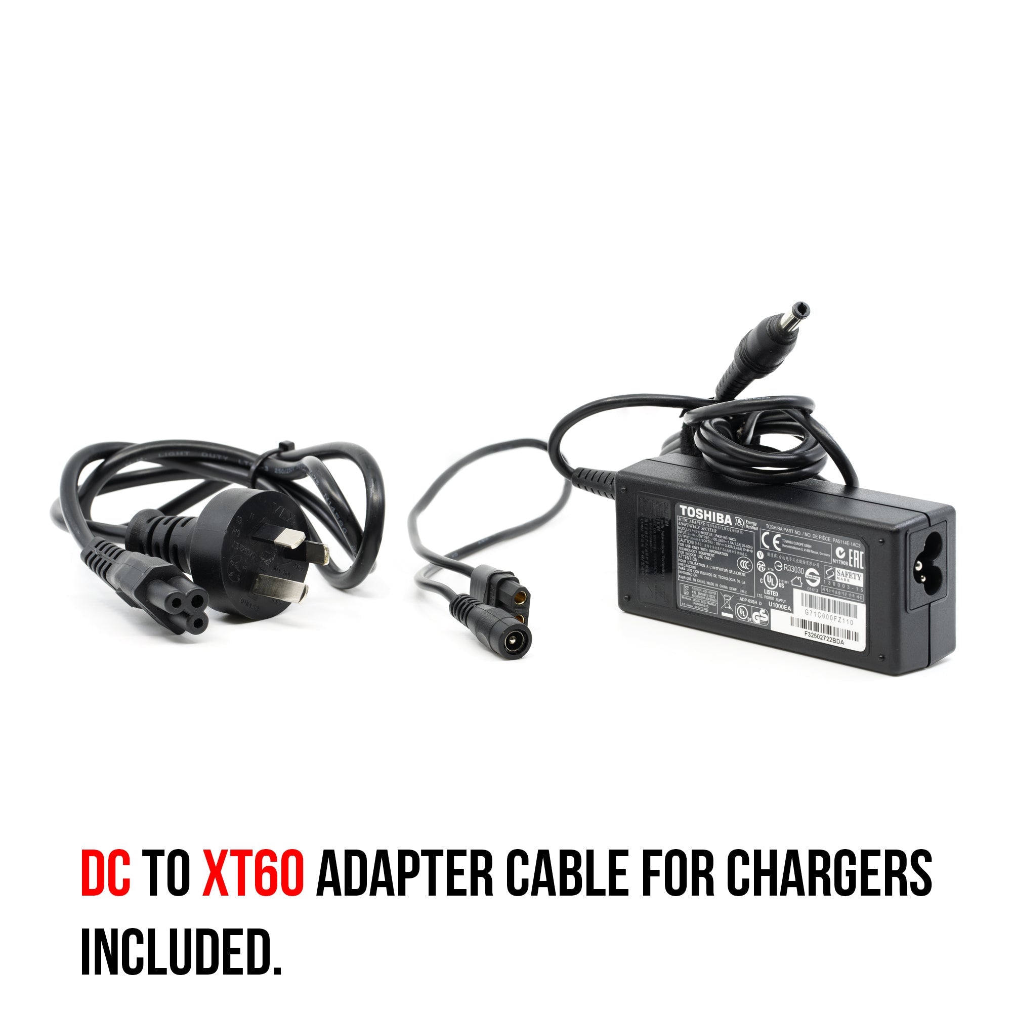 AC to DC 19v 4.74A 90W Refurbished Power Supply for Lipo Chargers with XT60 Cable Adapter