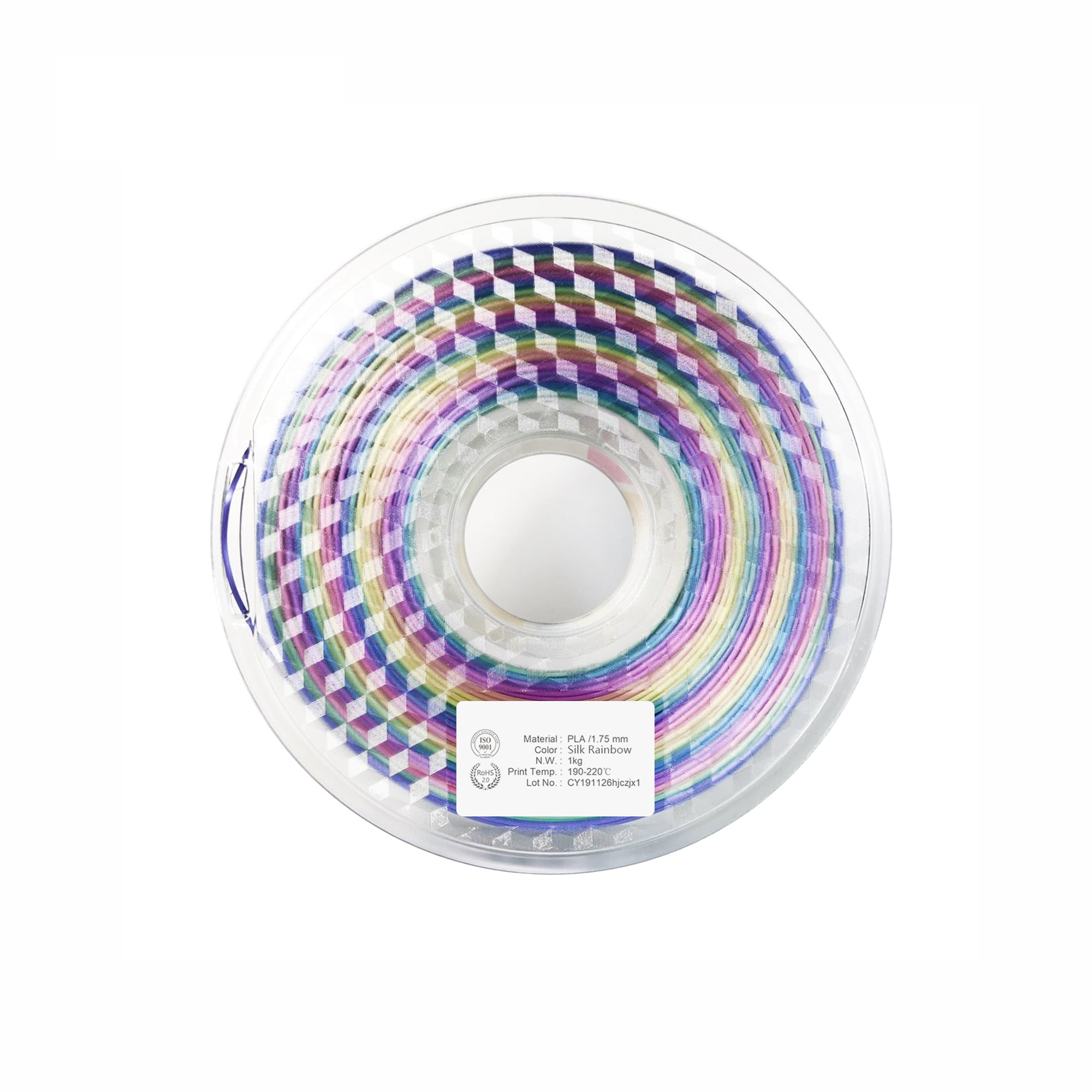 Phaser3D Rainbow Silk PLA Filament 1.75mm 1kg