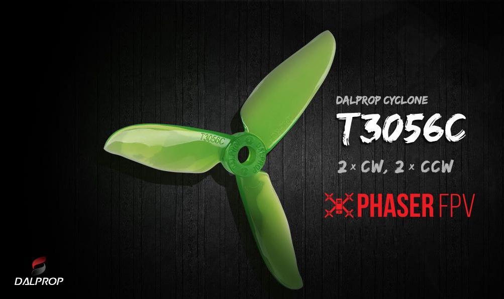Dal Prop Cyclone Tri Blade T3056c 3 Inch Propellers 1 Pack (4 Pieces)  MR1394 - Phaser FPV