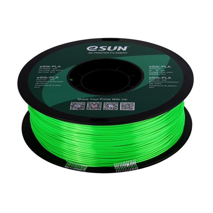 eSun Silk PLA 3D Print Filament 1.75mm 1kg Green