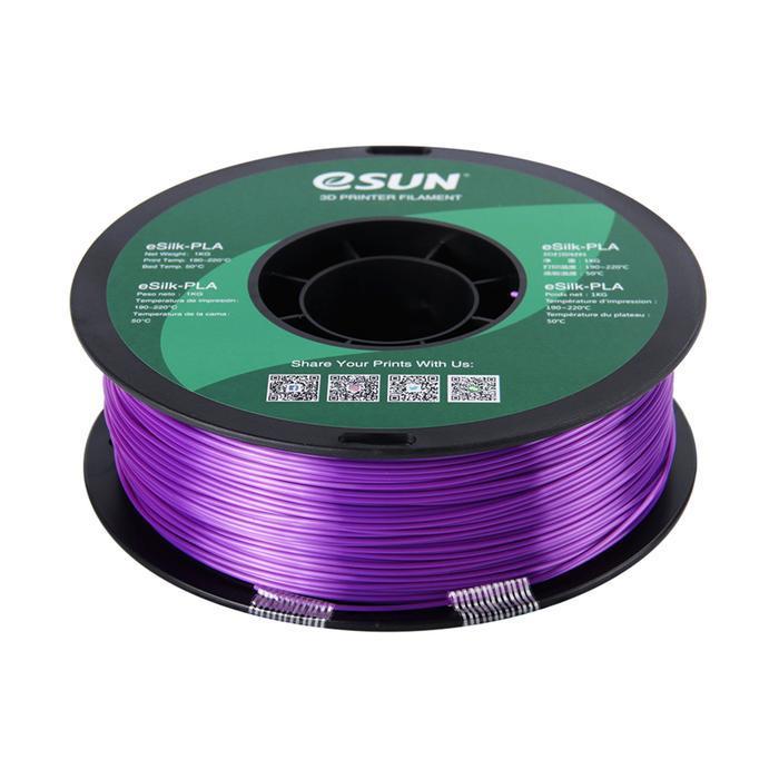 eSun Silk PLA 3D Print Filament 1.75mm 1kg Purple