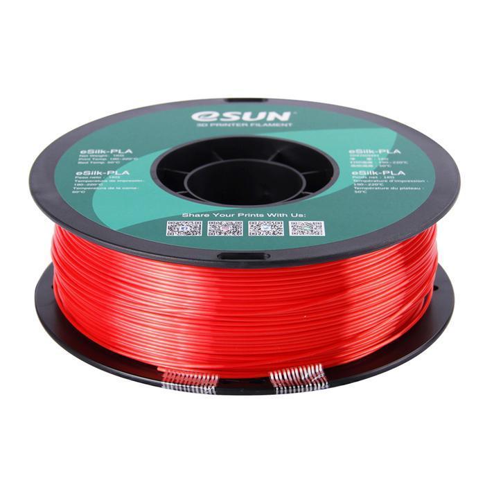 eSun Silk PLA 3D Print Filament 1.75mm 1kg Red