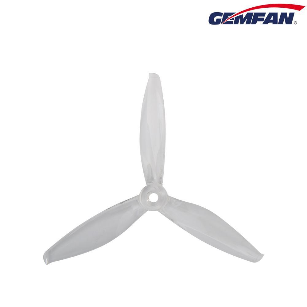 Gemfan Flash Durable Tri Blade 5144 Propellers CW/CCW 1 Pack (4 Pieces) Clear