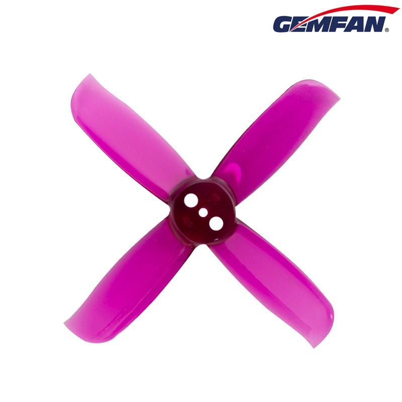 Gemfan Hulkie Durable Four Blade 2036 3 Hole Propellers CW/CCW 1 Pack (8 Pieces) Clear Purple