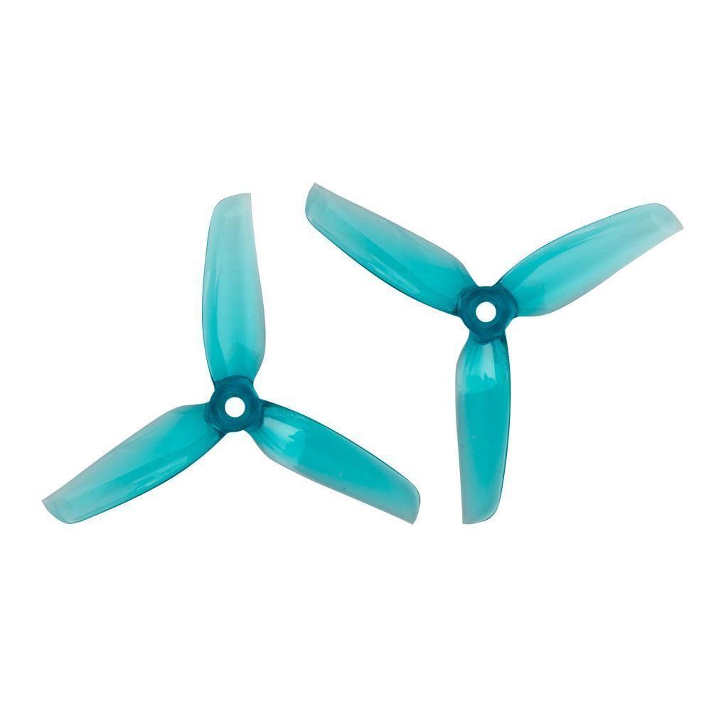 Gemfan WinDancer 4032 Tri Blade Propellers CW/CCW 1 Pack (4 Pieces) Clear Blue