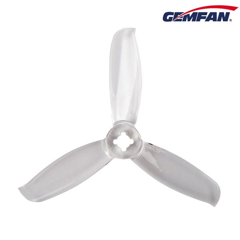 Gemfan WinDancer Durable Tri Blade 3028 Propellers CW/CCW 1 Pack (4 Pieces) Clear