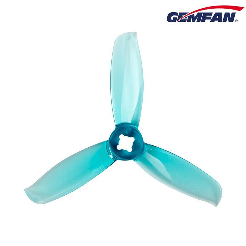Gemfan WinDancer Durable Tri Blade 3028 Propellers CW/CCW 1 Pack (4 Pieces) Clear Blue