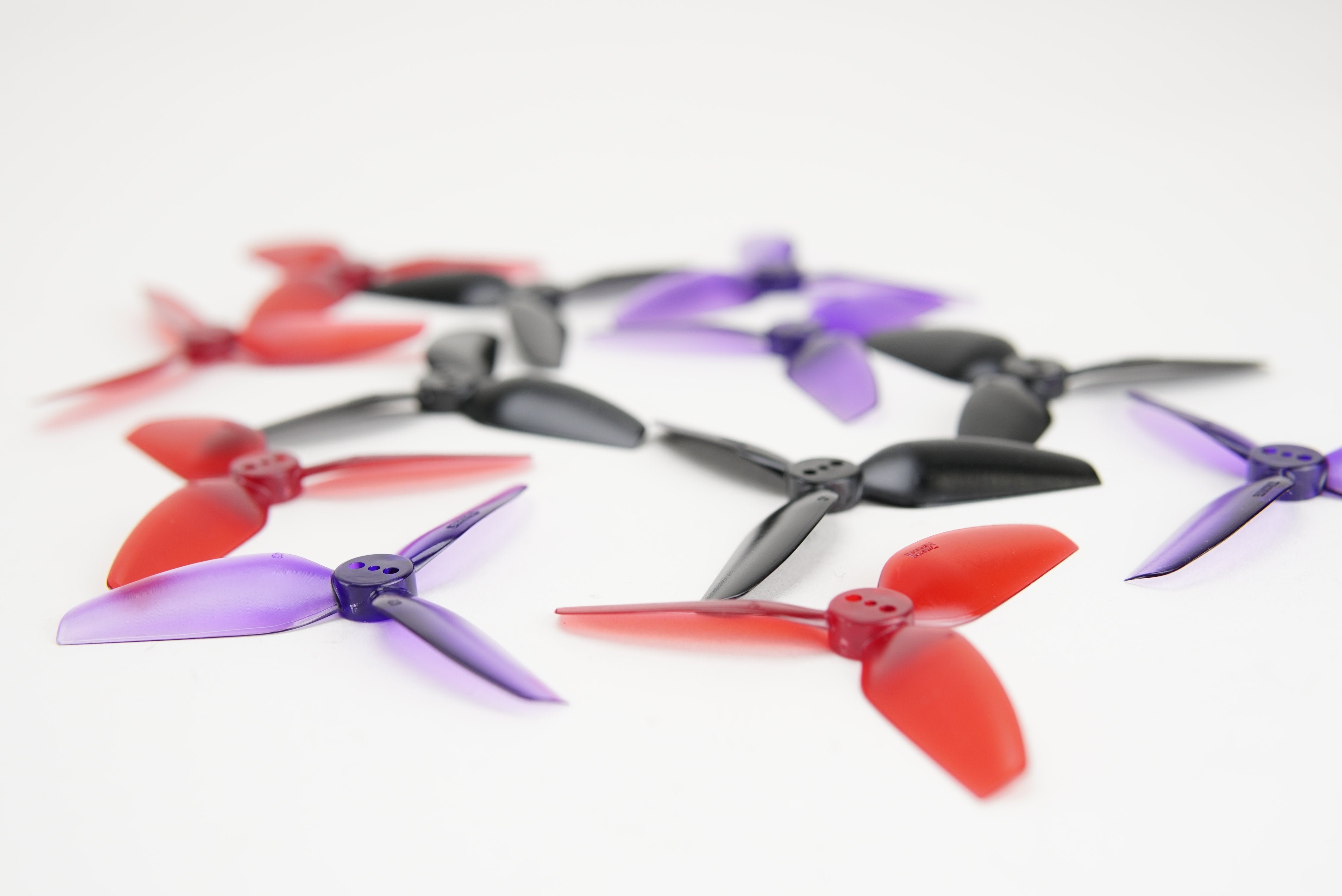 HQ Durable Prop T3x3x3 Tri Blade Propellers CW/CCW 1 Pack (4 Pieces)