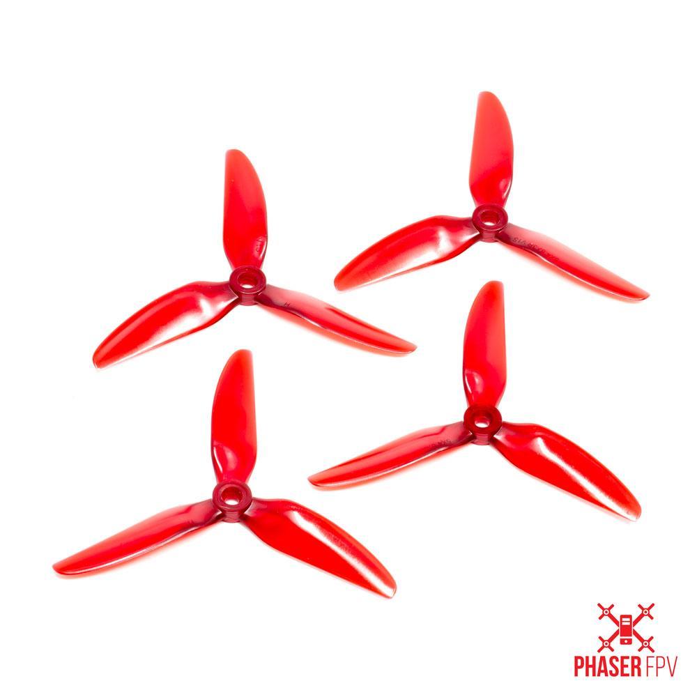 HQ Prop 5X4.8X3V1S Propellers 1 Pack (4 Pieces) Light Red