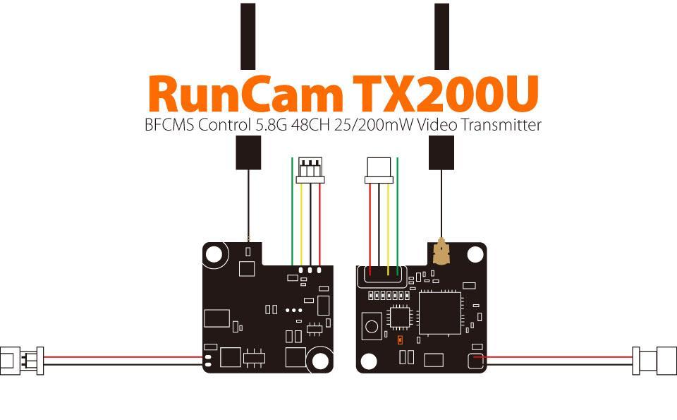 RunCam TX200U Switchable Video Transmitter RunCam-TX200U